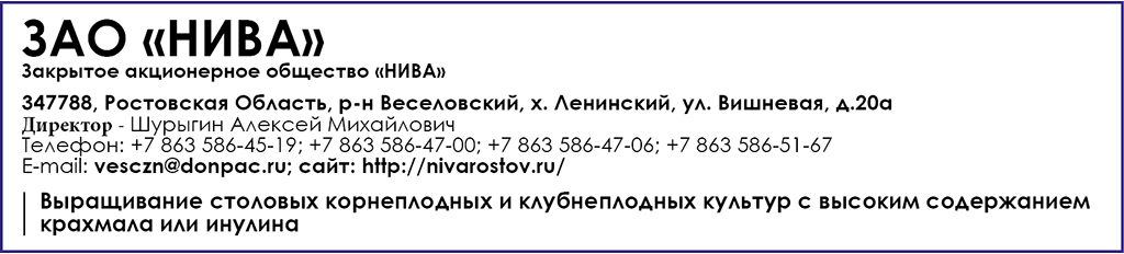 ЗАО «НИВА»
